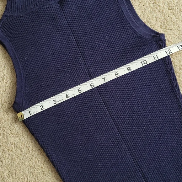 B.Moss Sleeveless Cowl Neck Sweater - Picture 5 of 6